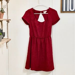Urban Outfitters Dress Floral Red Lace